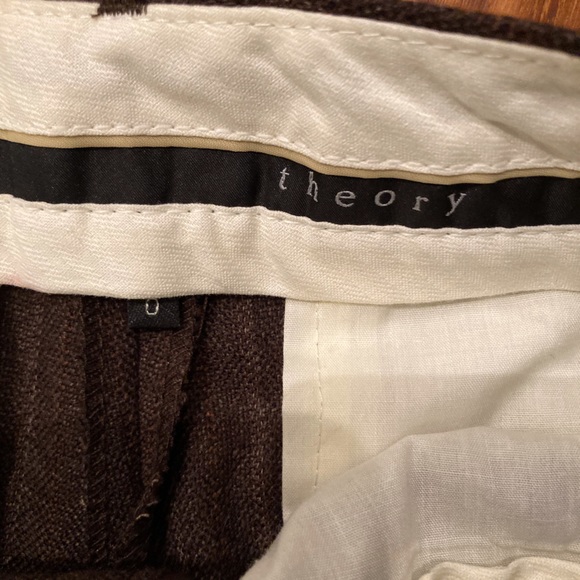 NWOT Brown Wool Theory Dress Pants - Picture 5 of 9
